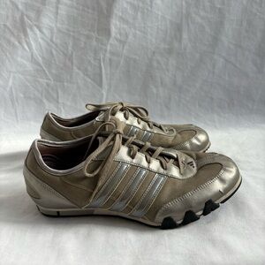 Adidas Lace-Up Silver Sneakers